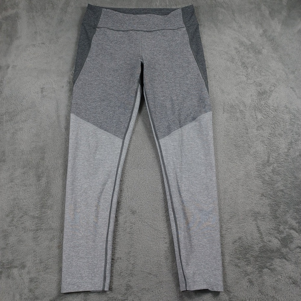 Outdoor Voices Leggings Womens Small Gray Colorblock High Rise Yoga Athletic Gym
